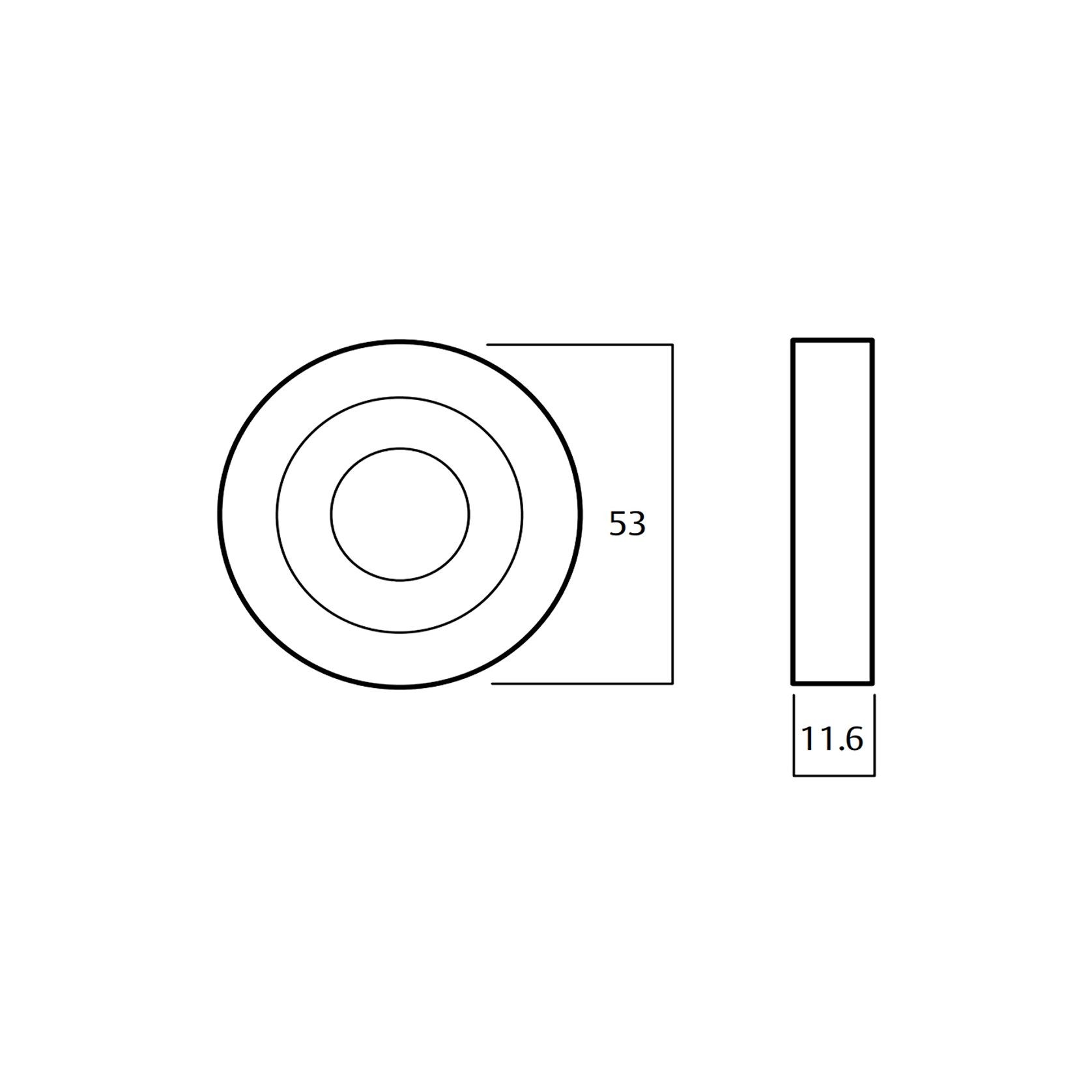 Lockwood 101 Door Lever on Round Rose Full Set gallery detail image