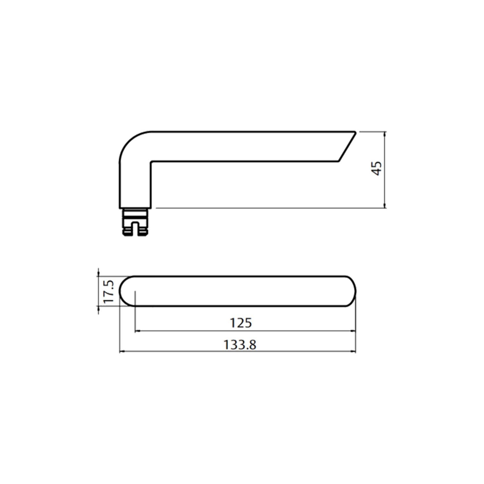 Lockwood Symphony 104 Door Lever on Round Rose Full Set gallery detail image