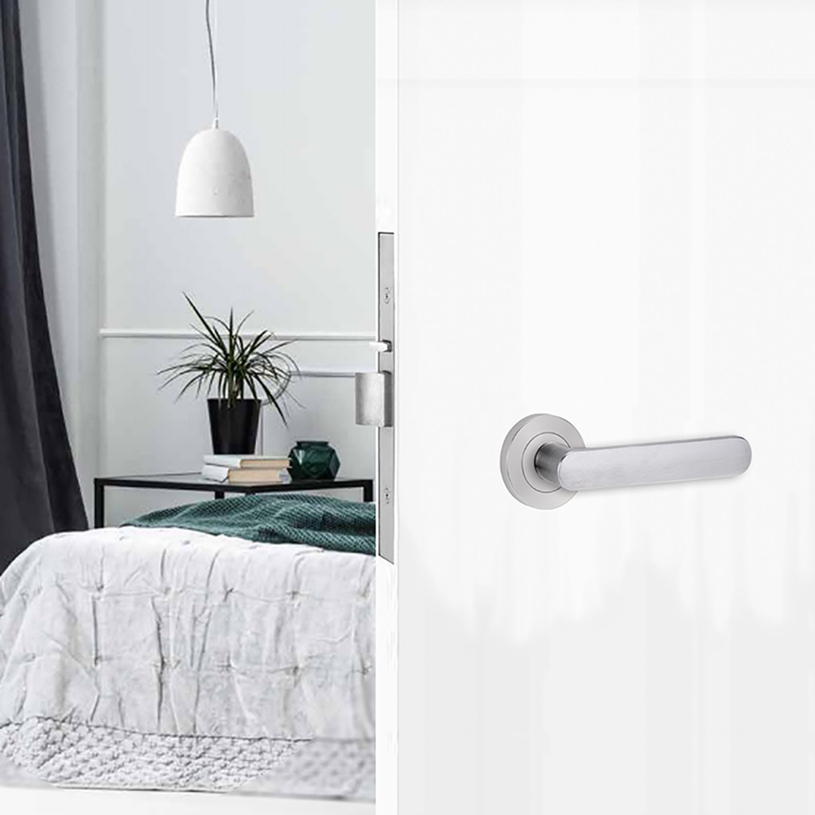 Lockwood Symphony 106 Door Lever on Round Rose Full Set gallery detail image