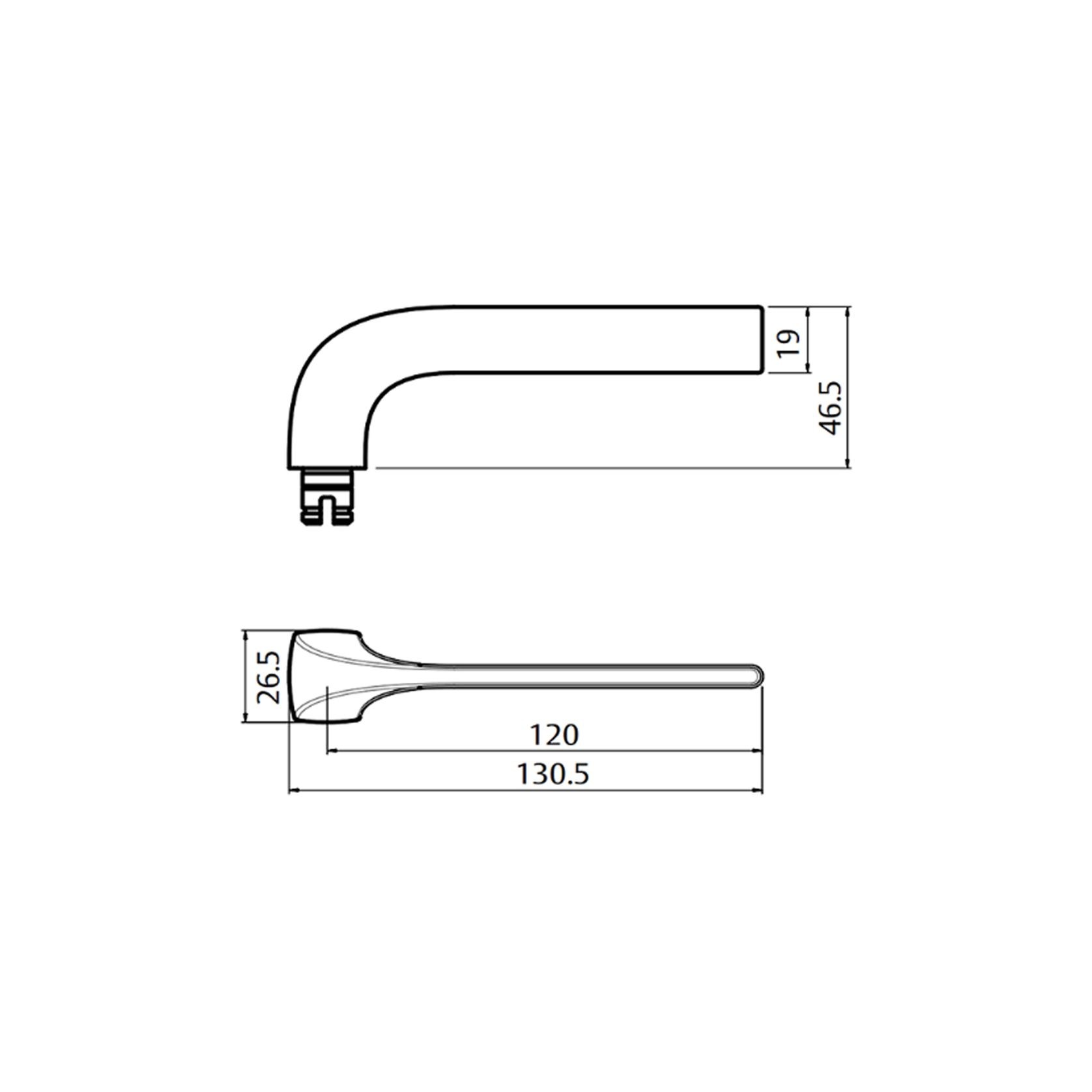 Lockwood Symphony 123 Door Lever on Round Rose Full Set gallery detail image