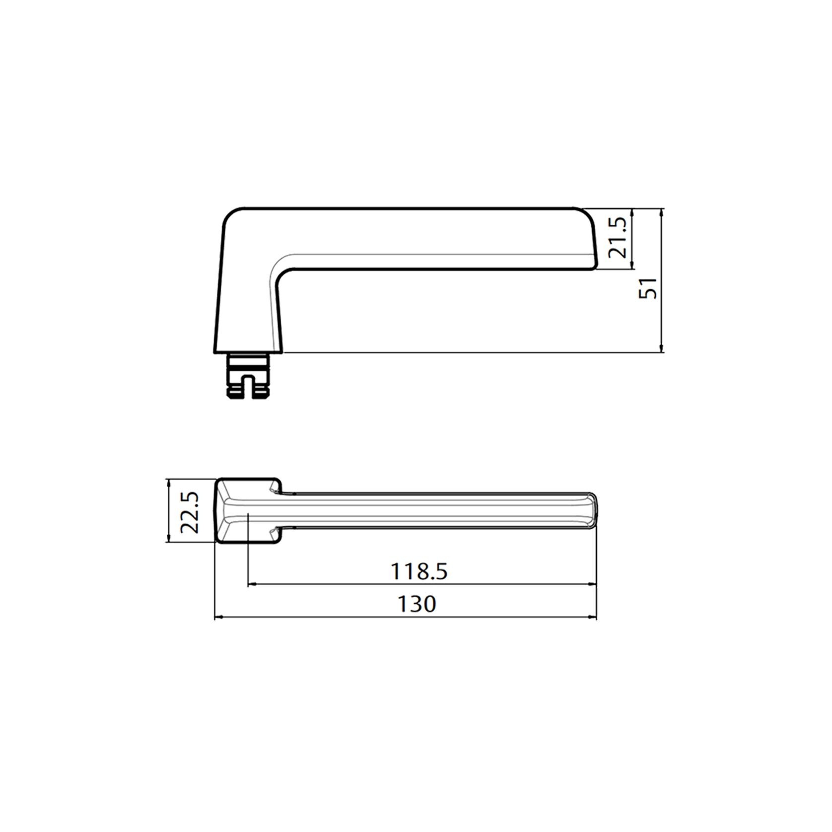 Lockwood Symphony 178 Door Lever on Round Rose gallery detail image