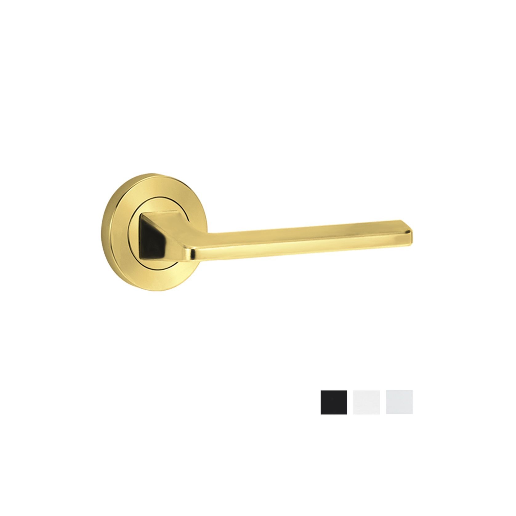 Lockwood Symphony 178 Door Lever on Round Rose gallery detail image
