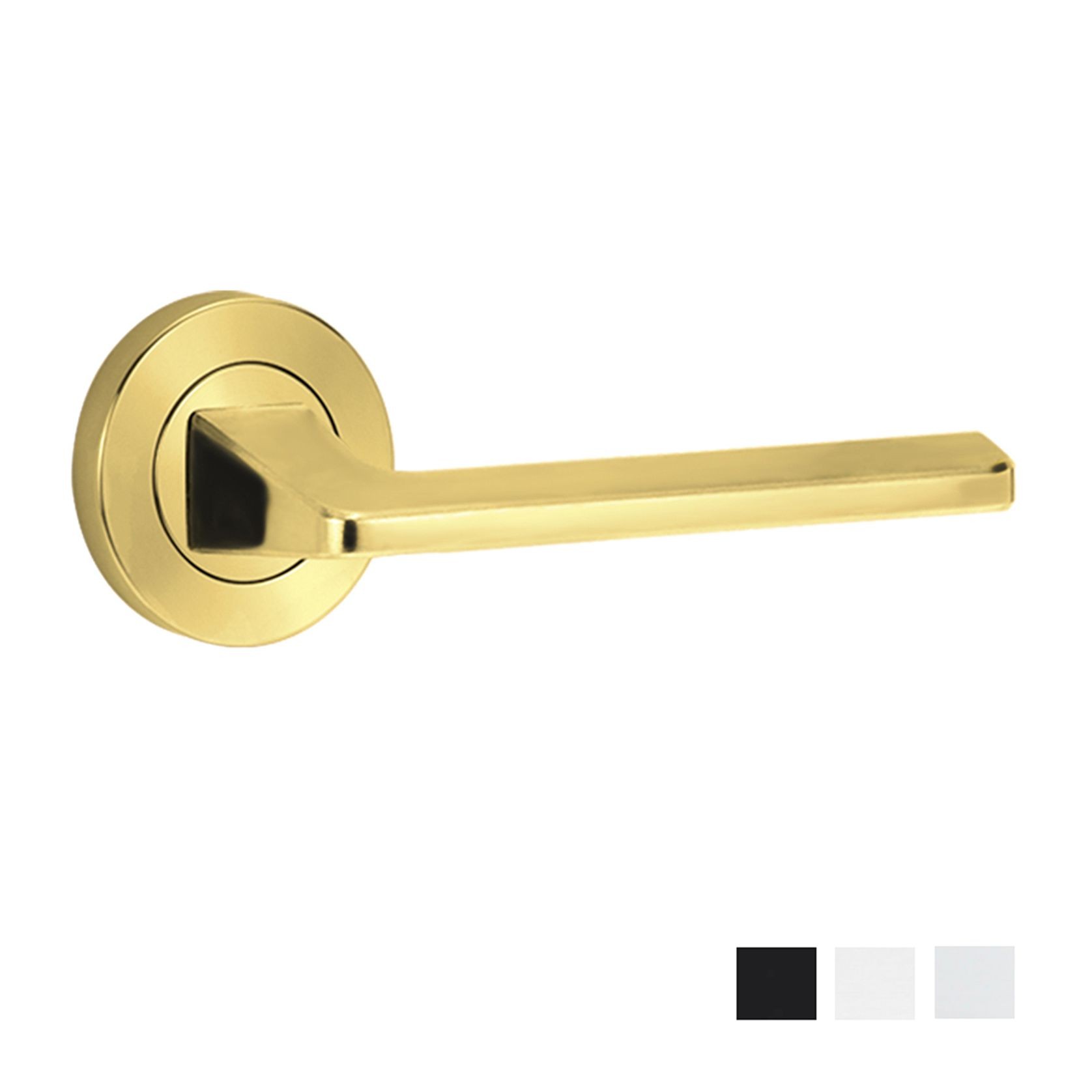 Lockwood Symphony 178 Door Lever on Round Rose gallery detail image