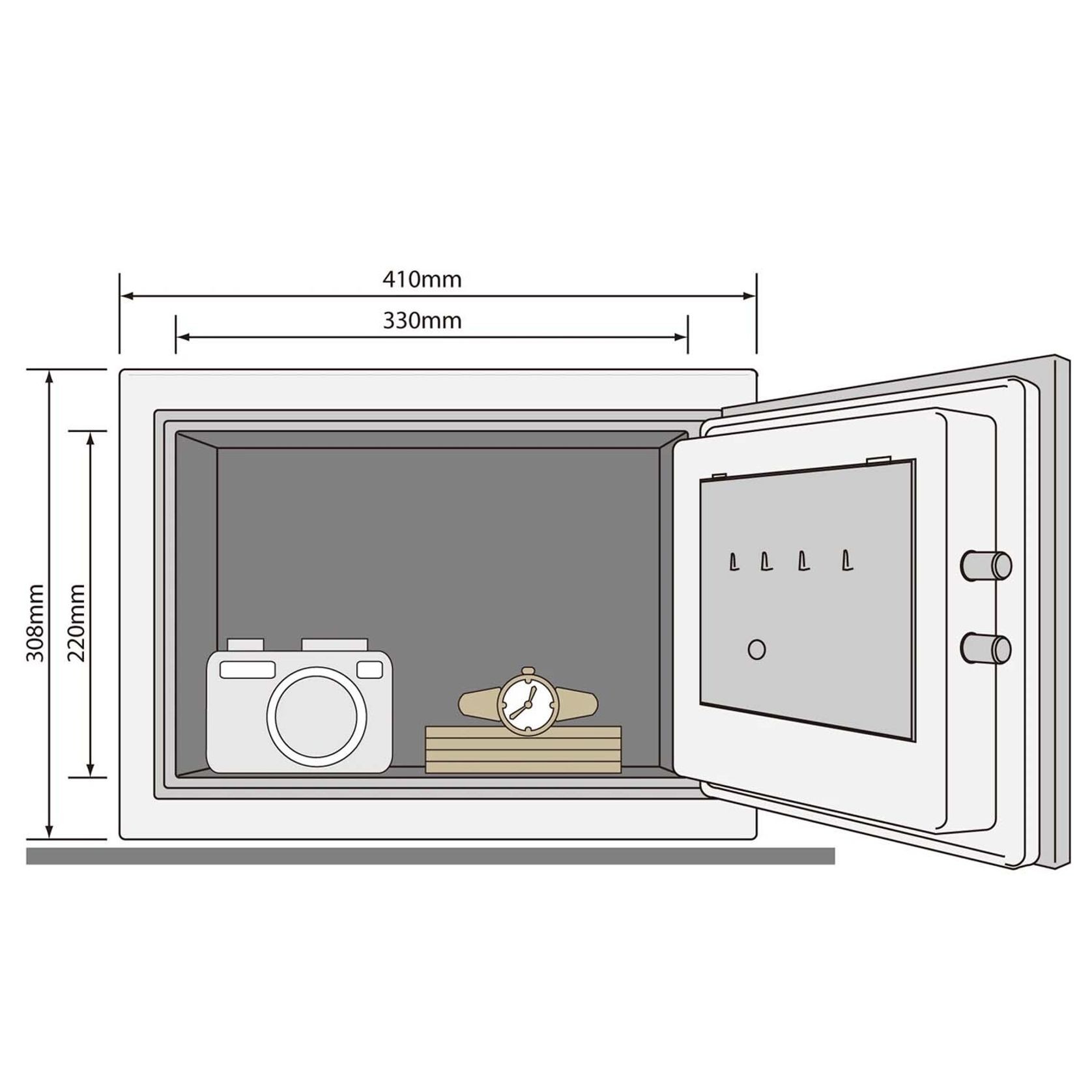 Yale Medium Document Safe Fire Resistant for Home and Office YFM/352/FG2 gallery detail image