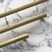 Atelier Pull Bar 700mm - Brass gallery detail image