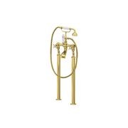 Perrin & Rowe - Bath Filler On Floorlegs With Handshower In Cradle & Crosshead Taps gallery detail image