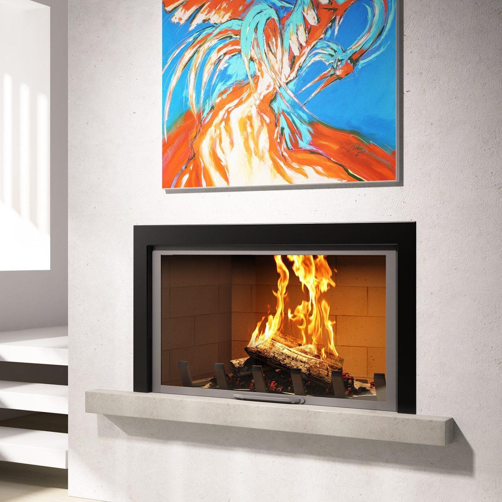 Axis H1200 Single Sided Fireplace gallery detail image