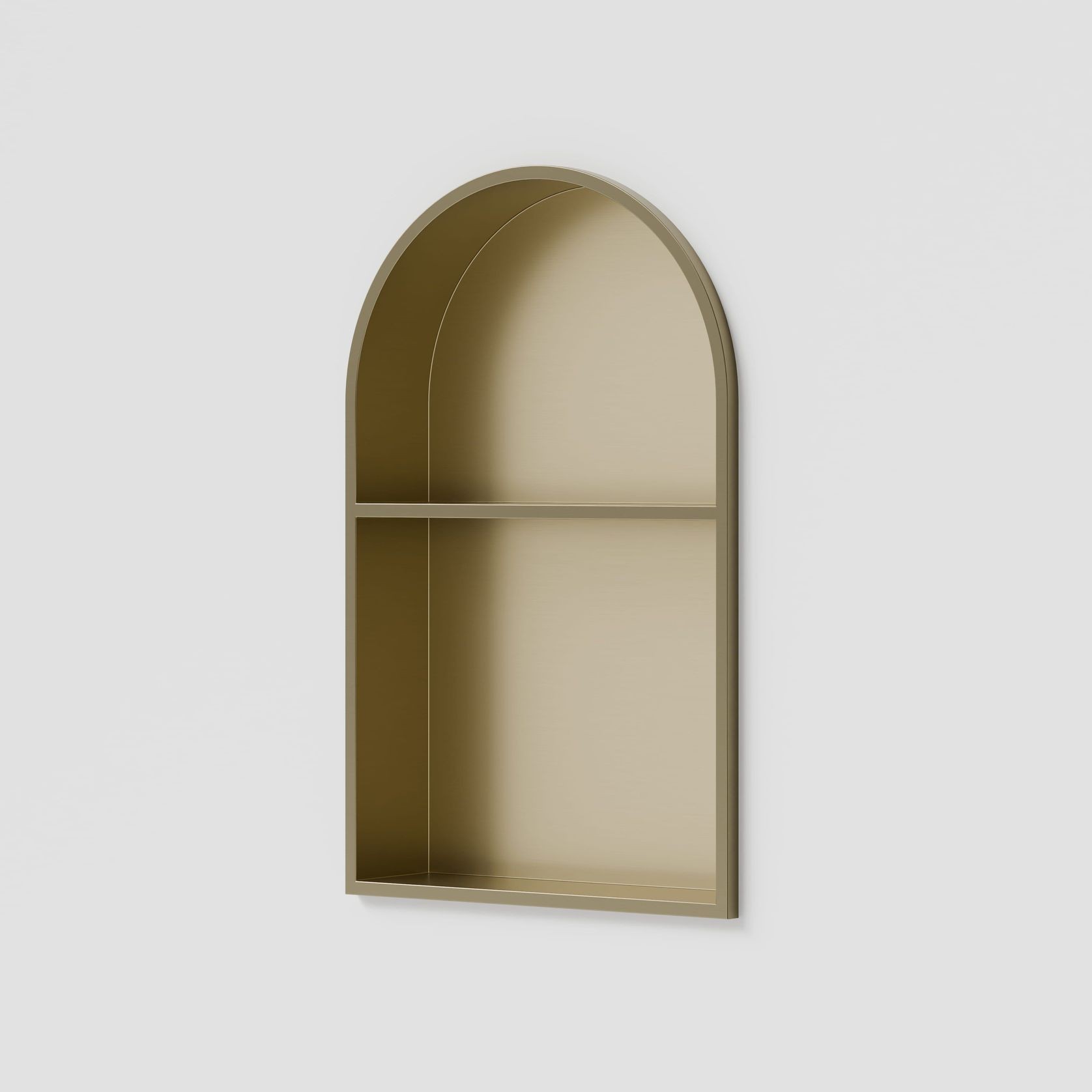 Acacia Arch Shower Niche with Shelf gallery detail image