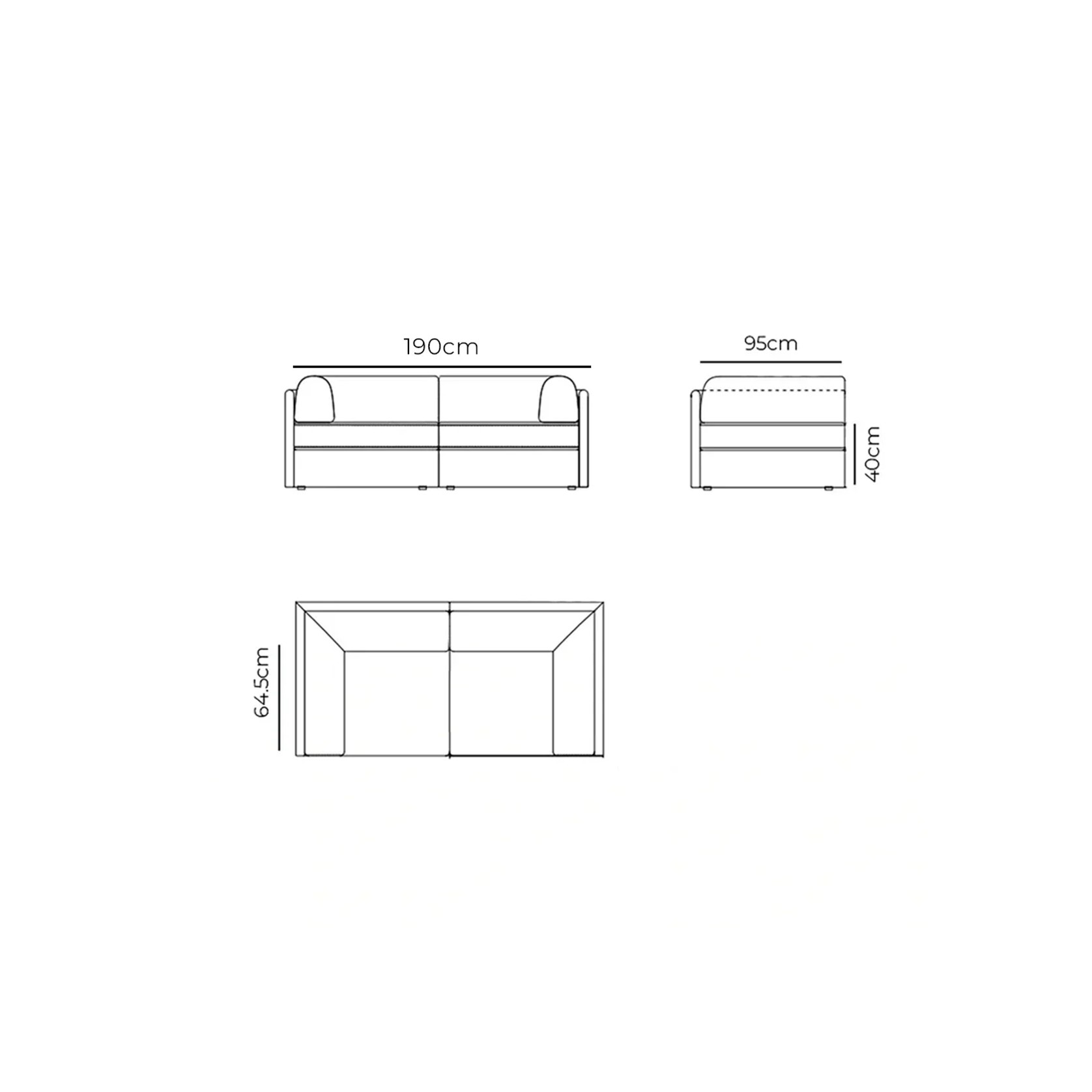 Addy 3 Seater Sofa gallery detail image