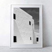'Afternoon Light' Ibiza / B & W Framed Print gallery detail image