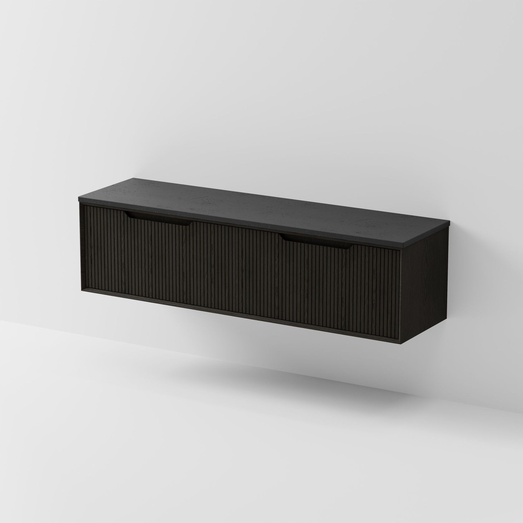 Aria 1800DB Vanity | Concrete Slab Top gallery detail image