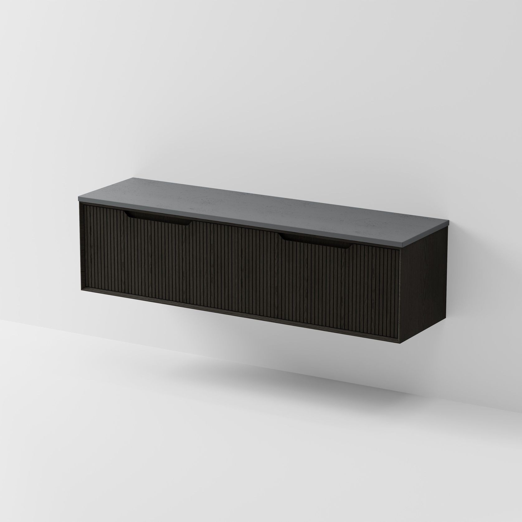 Aria 1800DB Vanity | Concrete Slab Top gallery detail image