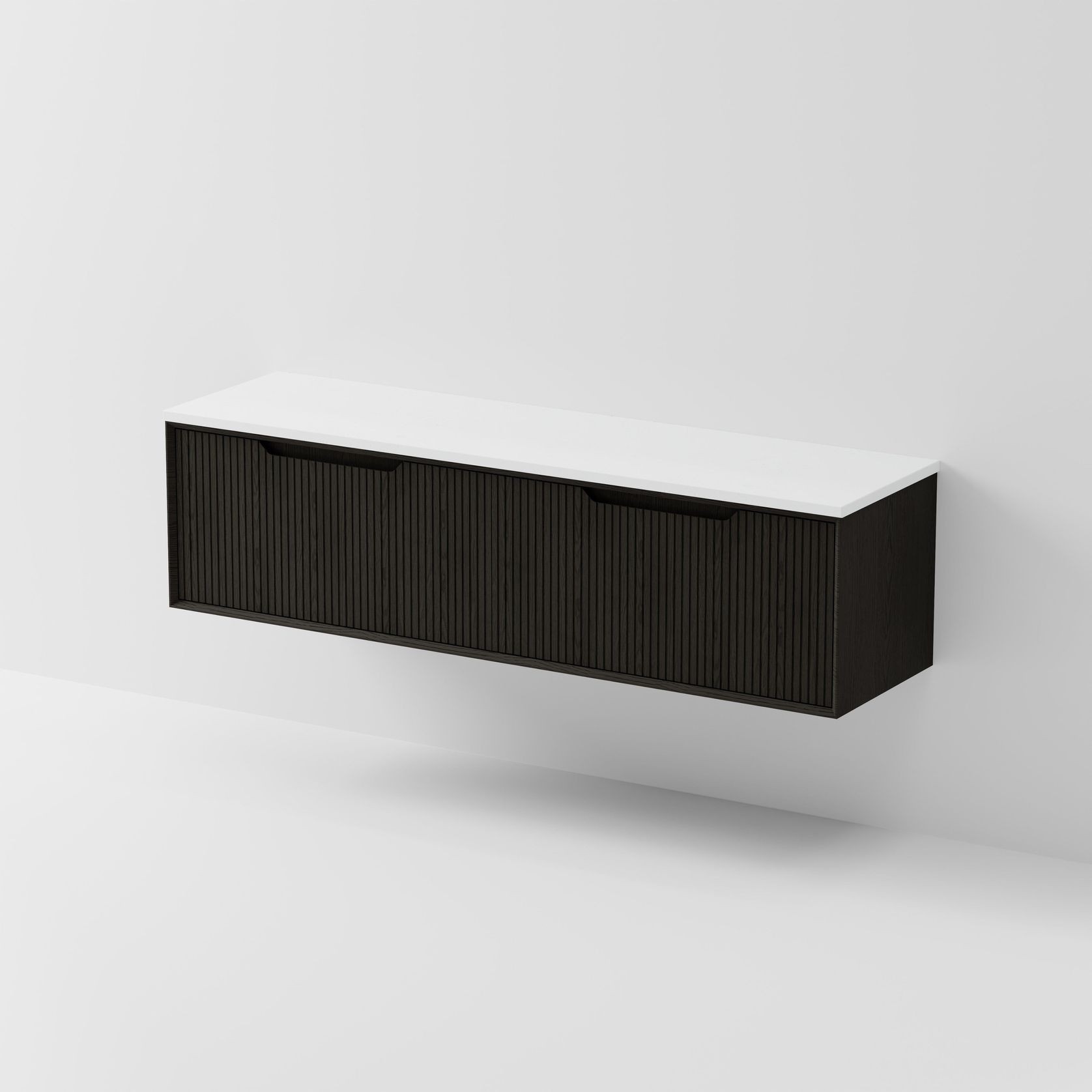 Aria 1800DB Vanity | Concrete Slab Top gallery detail image