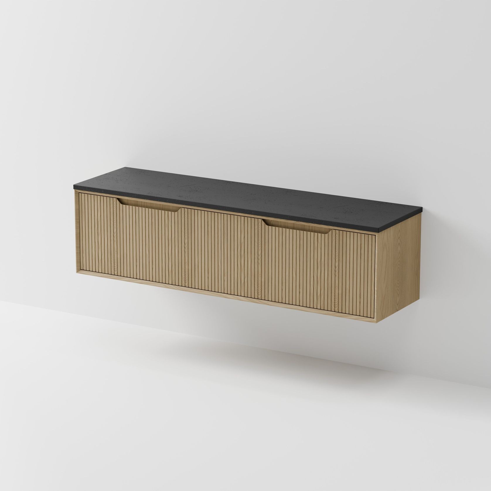 Aria 1800DB Vanity | Concrete Slab Top gallery detail image