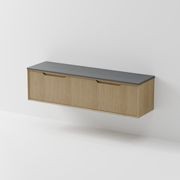 Aria 1800DB Vanity | Concrete Slab Top gallery detail image