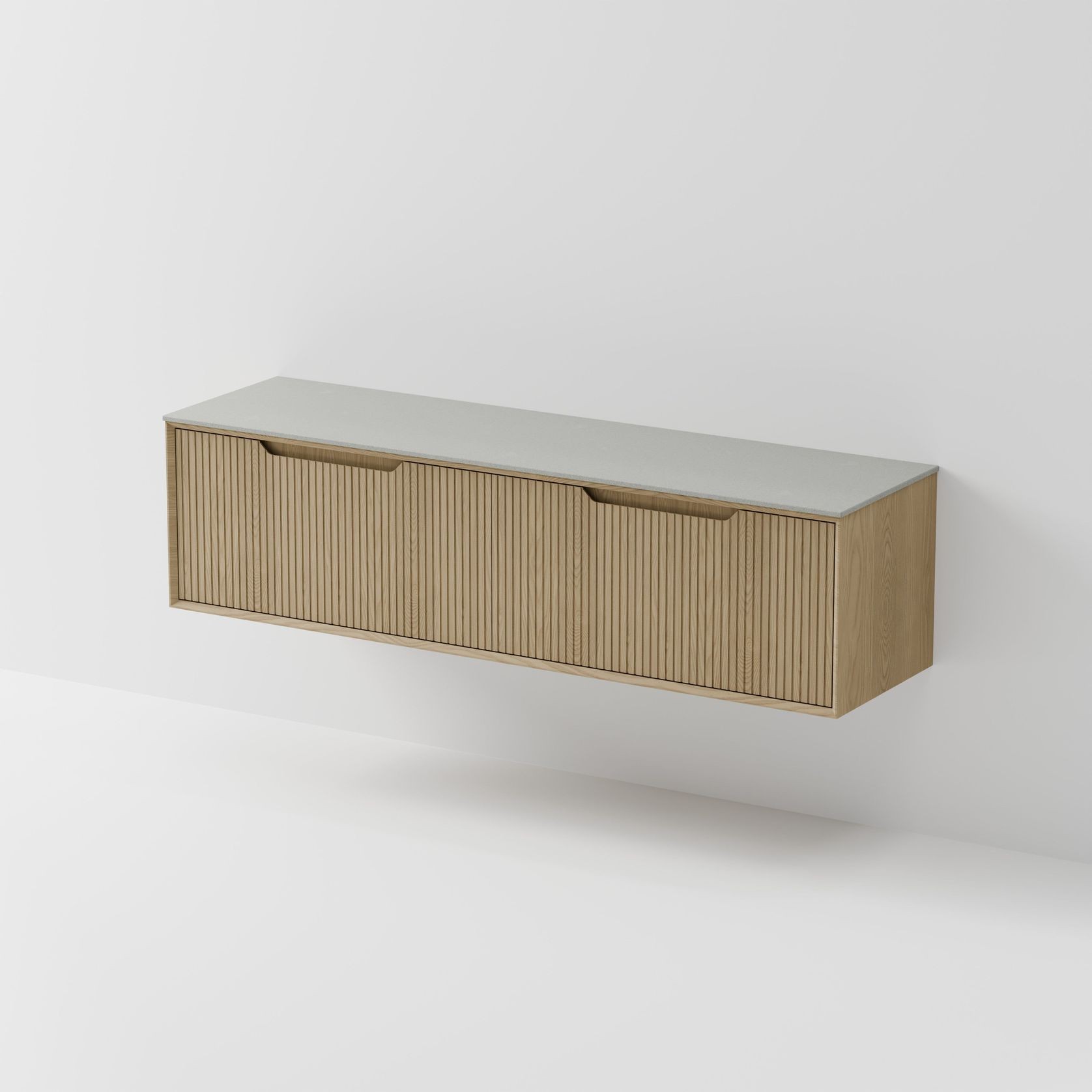 Aria 1800 Vanity | Villastone Slab Top gallery detail image