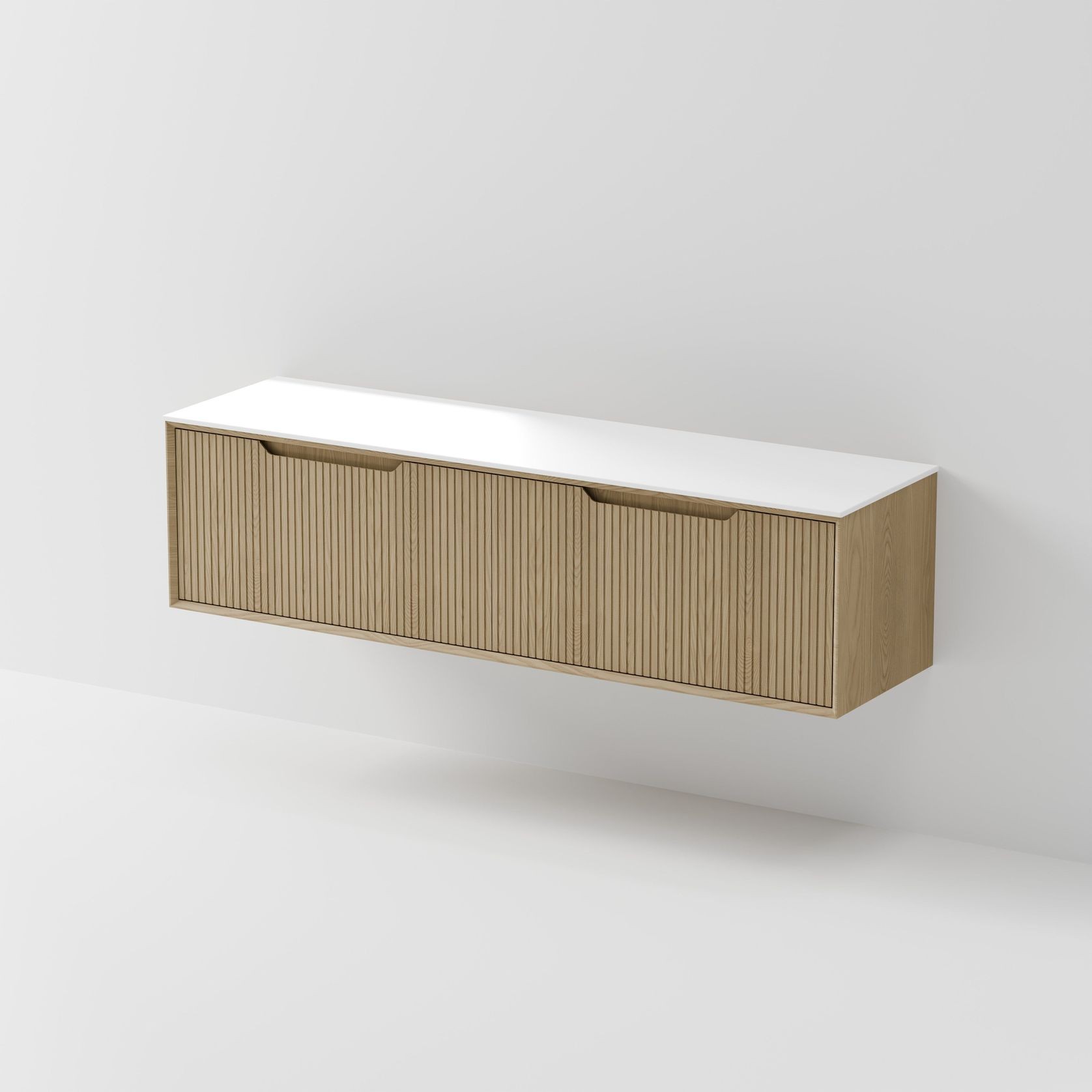 Aria 1800 Vanity | Villastone Slab Top gallery detail image