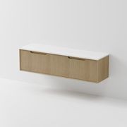 Aria 1800DB Vanity | Concrete Slab Top gallery detail image