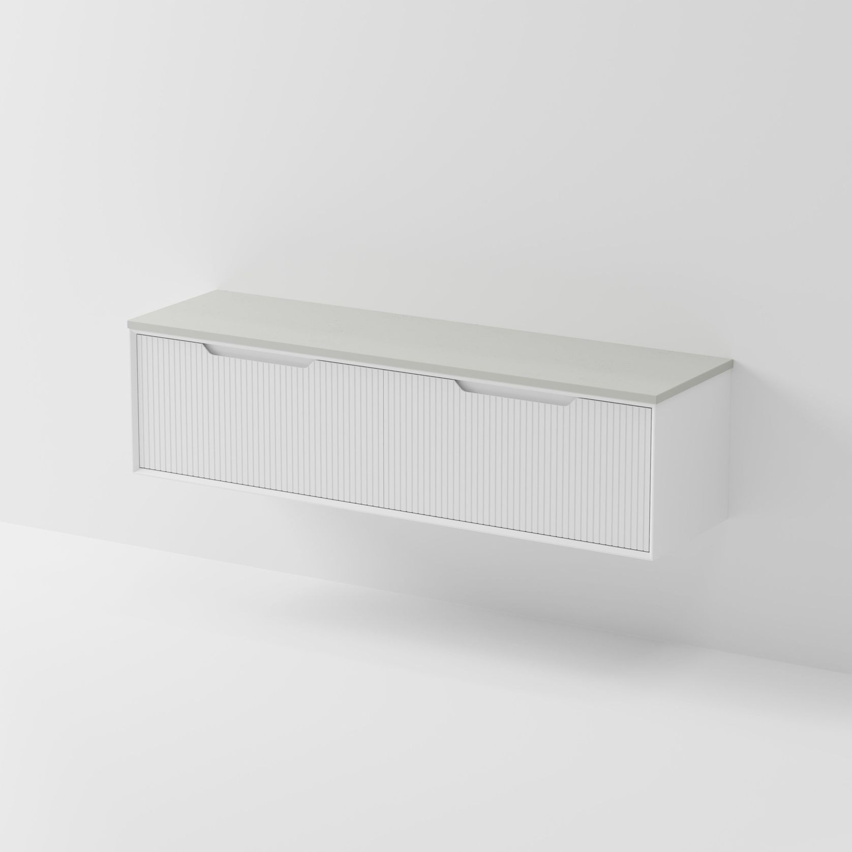 Aria 1800DB Vanity | Concrete Slab Top gallery detail image