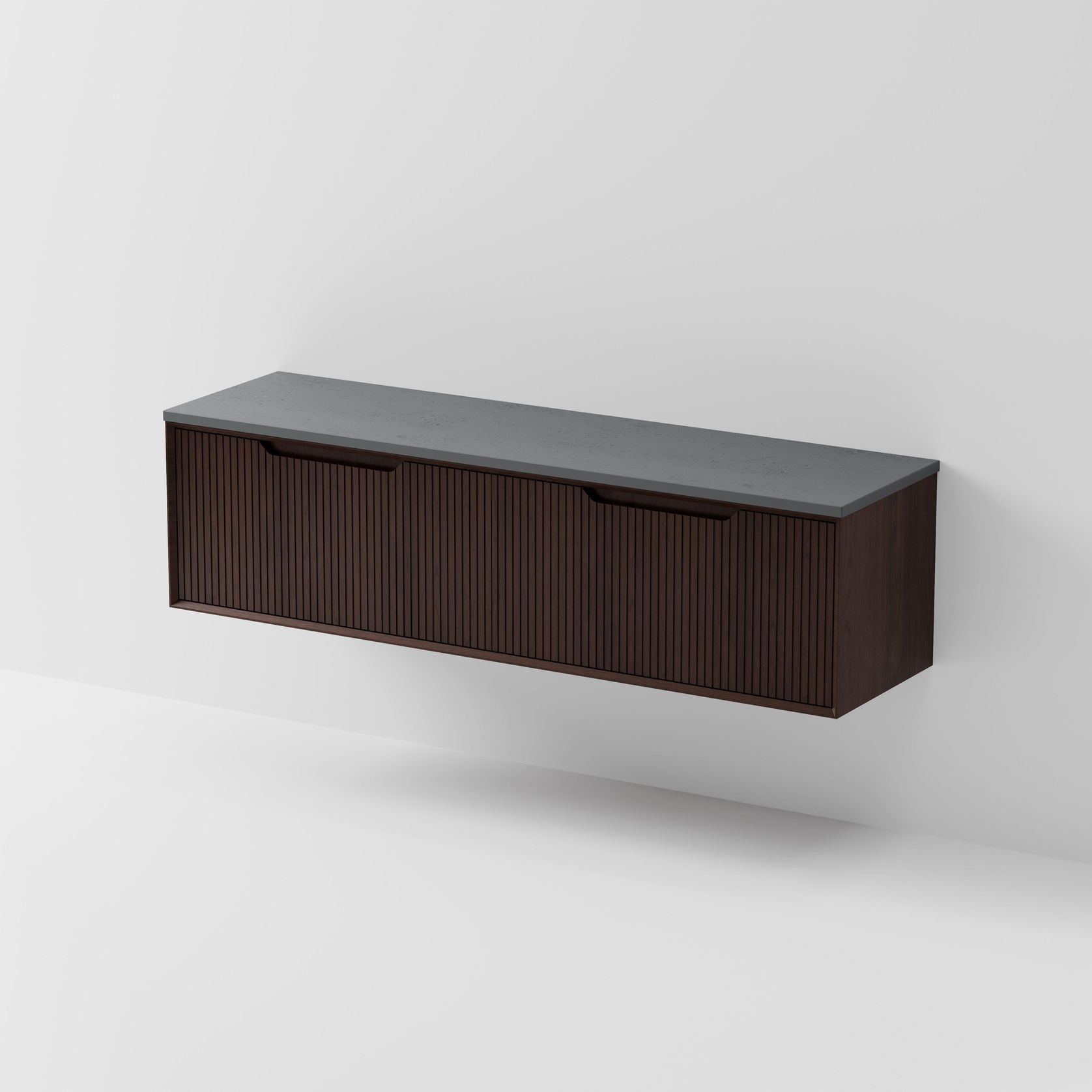 Aria 1800DB Vanity | Concrete Slab Top gallery detail image