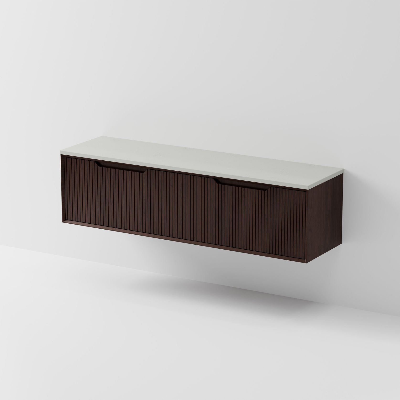 Aria 1800DB Vanity | Concrete Slab Top gallery detail image