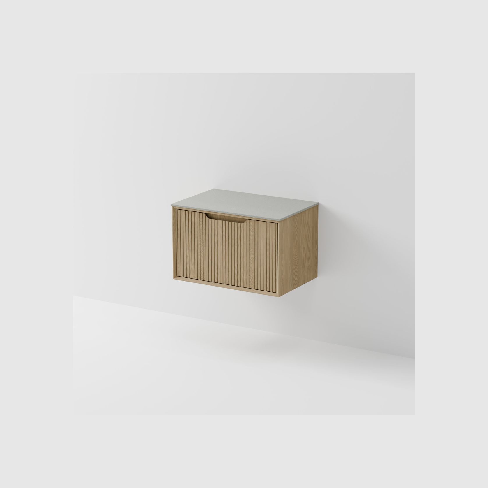 Aria 750 Wall Hung Vanity | Villastone Slab Top gallery detail image