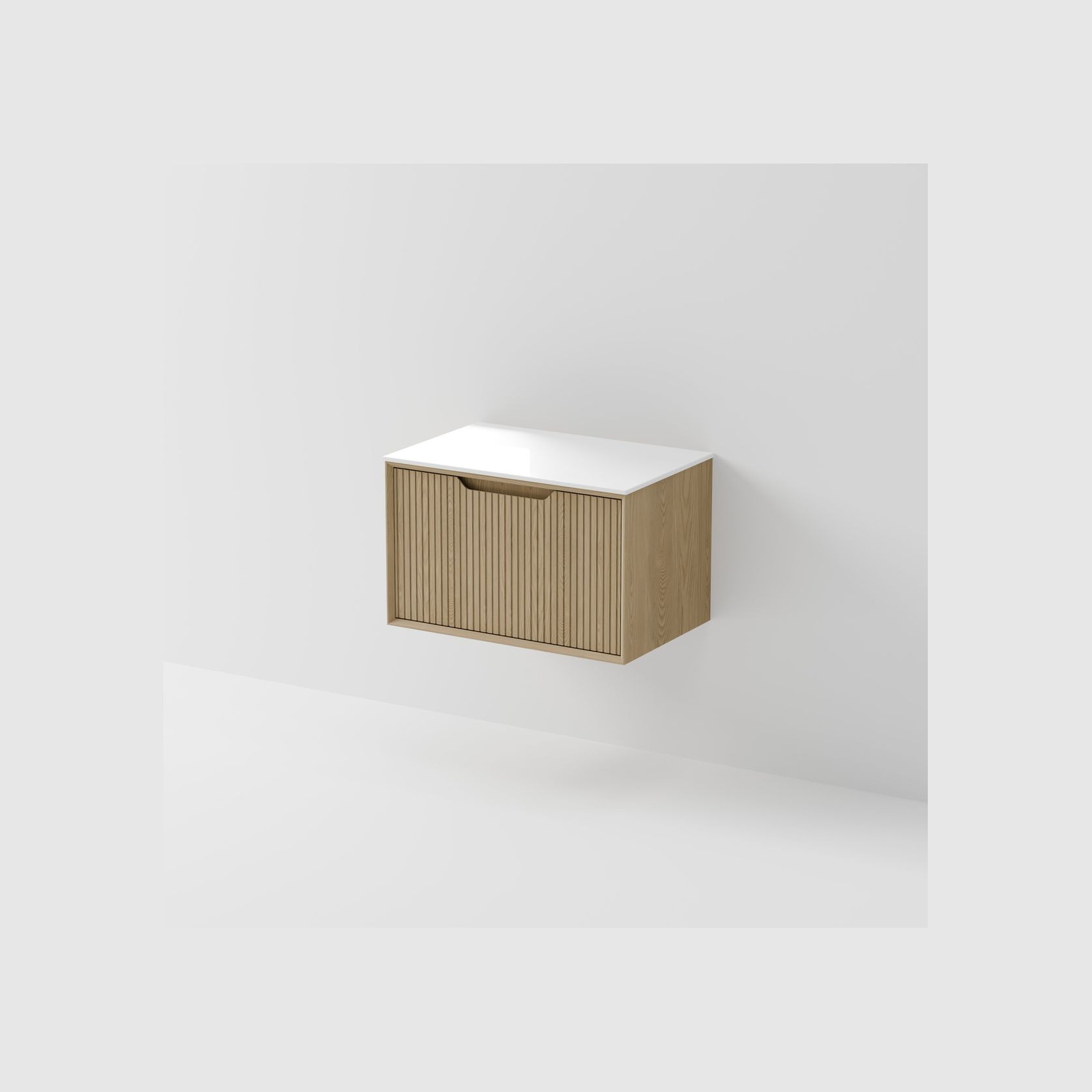 Aria 750 Wall Hung Vanity | Villastone Slab Top gallery detail image