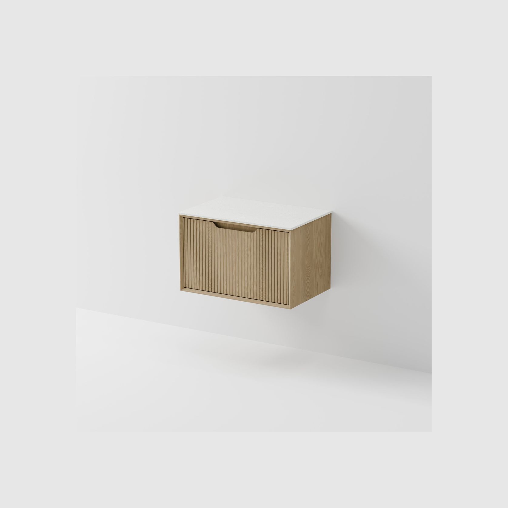 Aria 750 Wall Hung Vanity | Villastone Slab Top gallery detail image