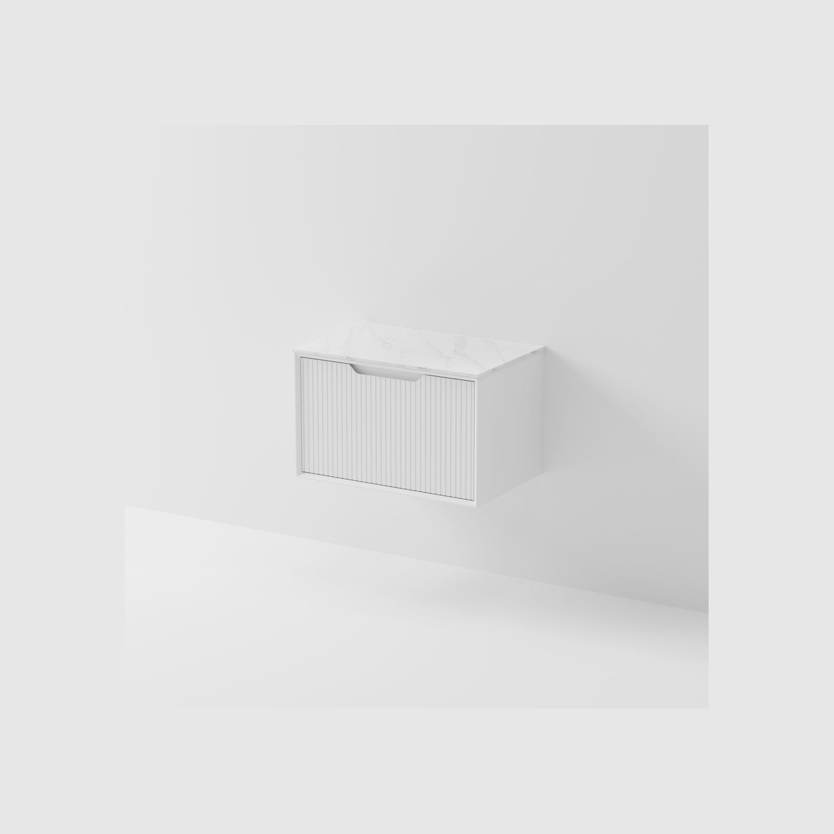 Aria 750 Wall Hung Vanity | Villastone Slab Top gallery detail image