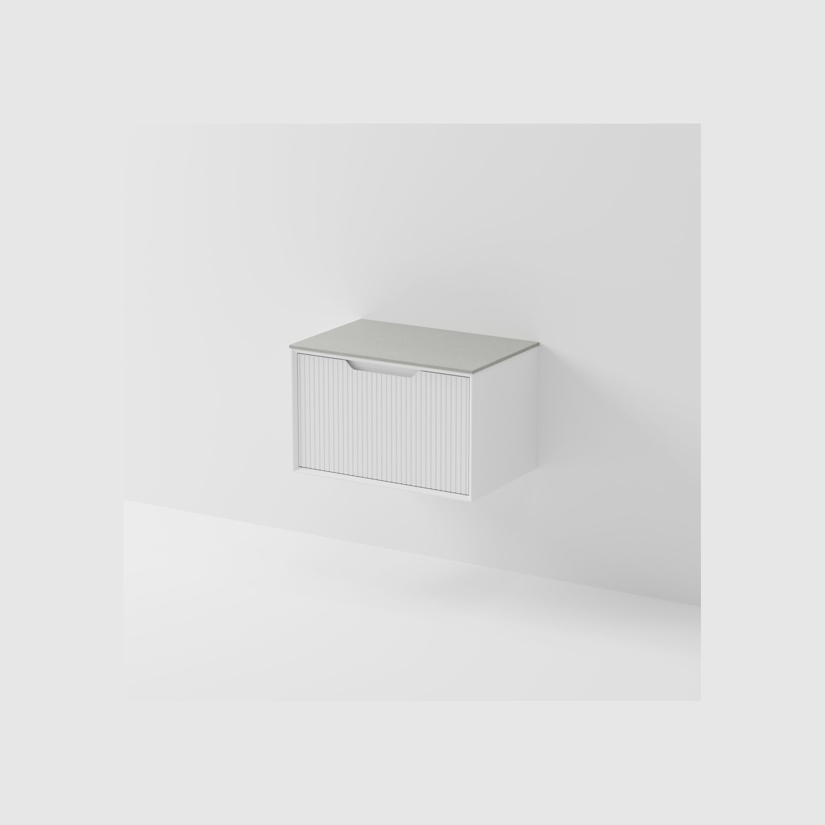 Aria 750 Wall Hung Vanity | Villastone Slab Top gallery detail image