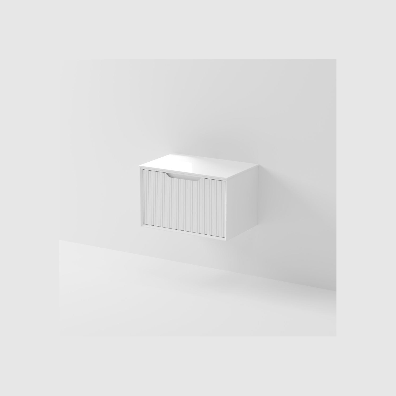 Aria 750 Wall Hung Vanity | Villastone Slab Top gallery detail image