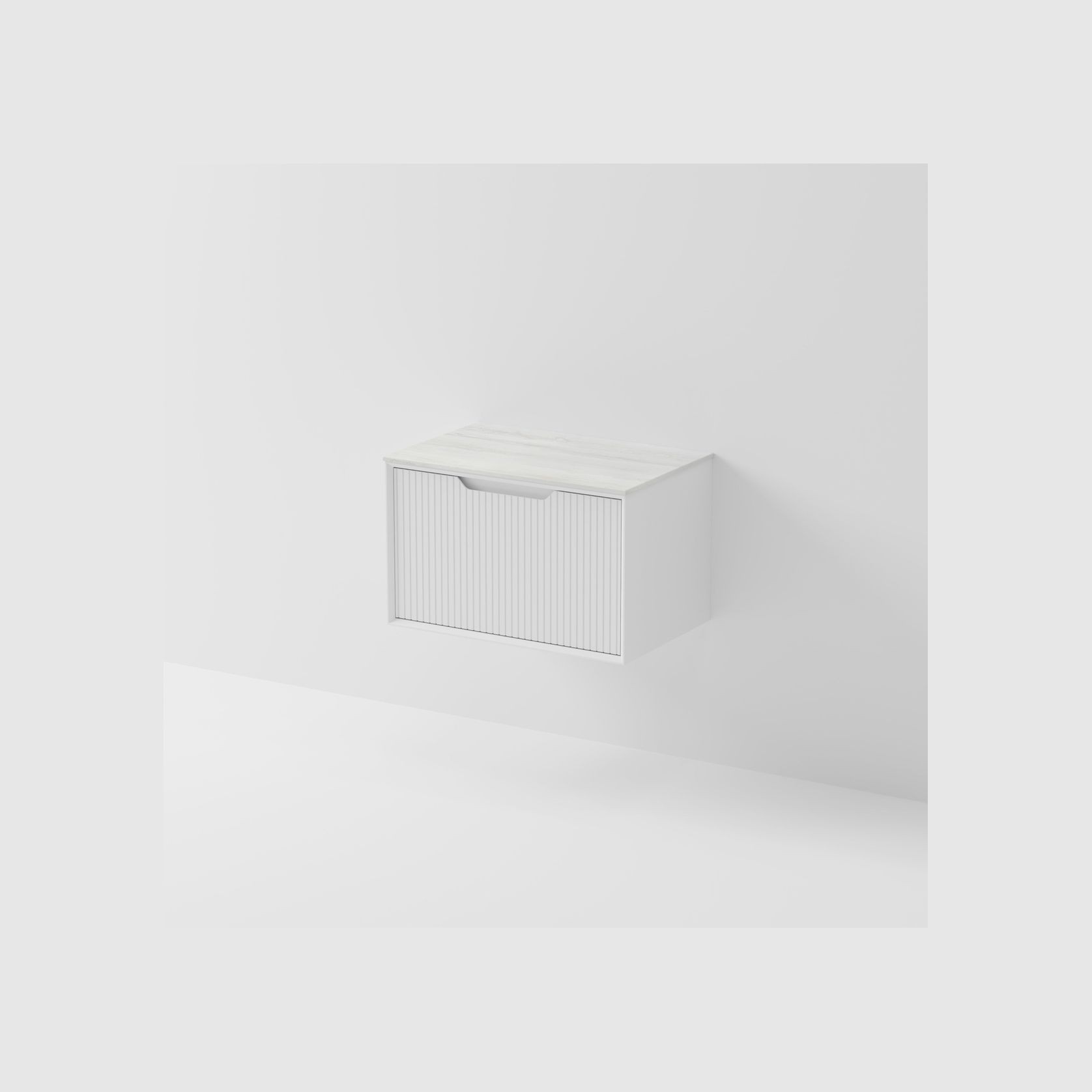 Aria 750 Wall Hung Vanity | Villastone Slab Top gallery detail image
