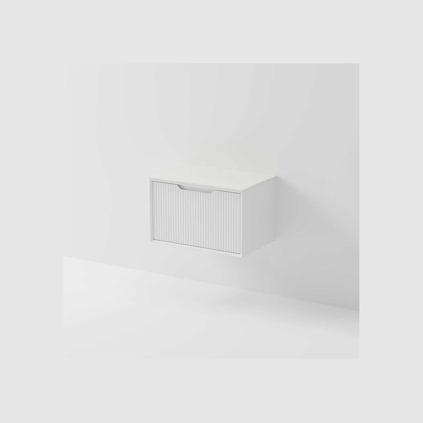 Aria 750 Wall Hung Vanity | Villastone Slab Top gallery detail image