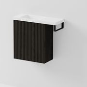Aria 450 WC Vanity with Offset 600 Basin & Towel Rail gallery detail image