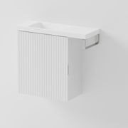 Aria 450 WC Vanity with Offset 600 Basin & Towel Rail gallery detail image