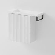 Aria 450 WC Vanity with Offset 600 Basin & Towel Rail gallery detail image