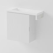 Aria 450 WC Vanity with Offset 600 Basin & Towel Rail gallery detail image