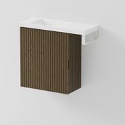 Aria 450 WC Vanity with Offset 600 Basin & Towel Rail gallery detail image