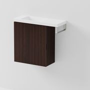 Aria 450 WC Vanity with Offset 600 Basin & Towel Rail gallery detail image