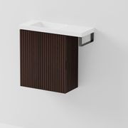 Aria 450 WC Vanity with Offset 600 Basin & Towel Rail gallery detail image