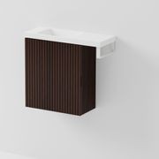 Aria 450 WC Vanity with Offset 600 Basin & Towel Rail gallery detail image
