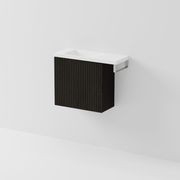 Aria 550 WC Vanity with Offset 700 Basin & Towel Rail gallery detail image