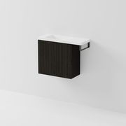 Aria 550 WC Vanity with Offset 700 Basin & Towel Rail gallery detail image