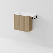 Aria 550 WC Vanity with Offset 700 Basin & Towel Rail gallery detail image