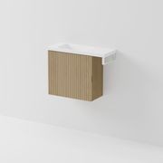 Aria 550 WC Vanity with Offset 700 Basin & Towel Rail gallery detail image