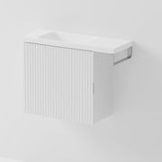 Aria 550 WC Vanity with Offset 700 Basin & Towel Rail gallery detail image