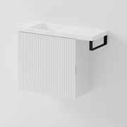 Aria 550 WC Vanity with Offset 700 Basin & Towel Rail gallery detail image