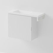 Aria 550 WC Vanity with Offset 700 Basin & Towel Rail gallery detail image