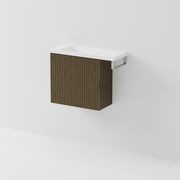 Aria 550 WC Vanity with Offset 700 Basin & Towel Rail gallery detail image
