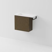 Aria 550 WC Vanity with Offset 700 Basin & Towel Rail gallery detail image
